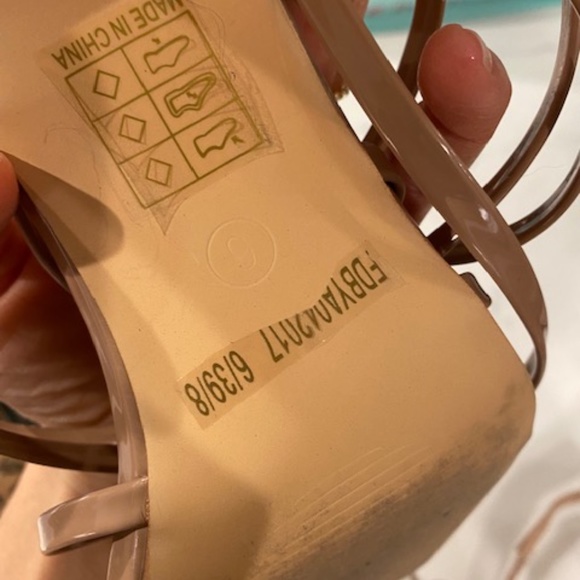 Nasty Gal, Nude strappy heels, US size 8 women's - Picture 2 of 3